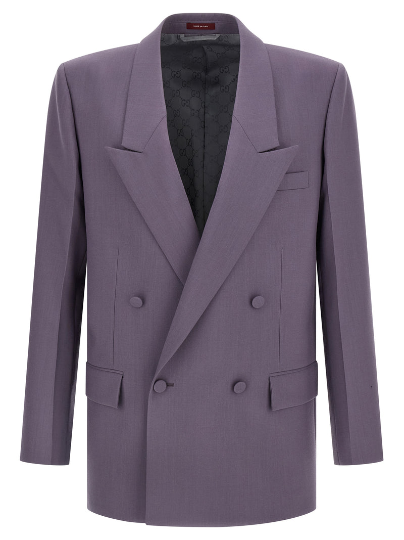 Gucci Purple Wool Blazer