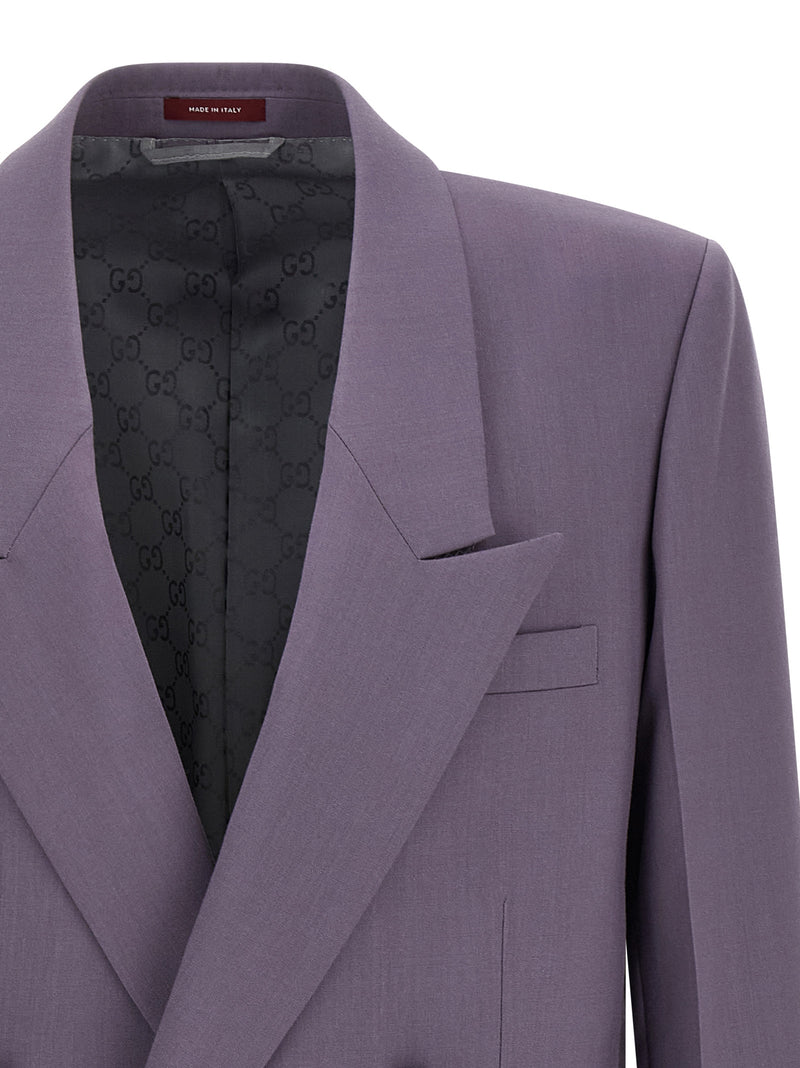 Gucci Purple Wool Blazer
