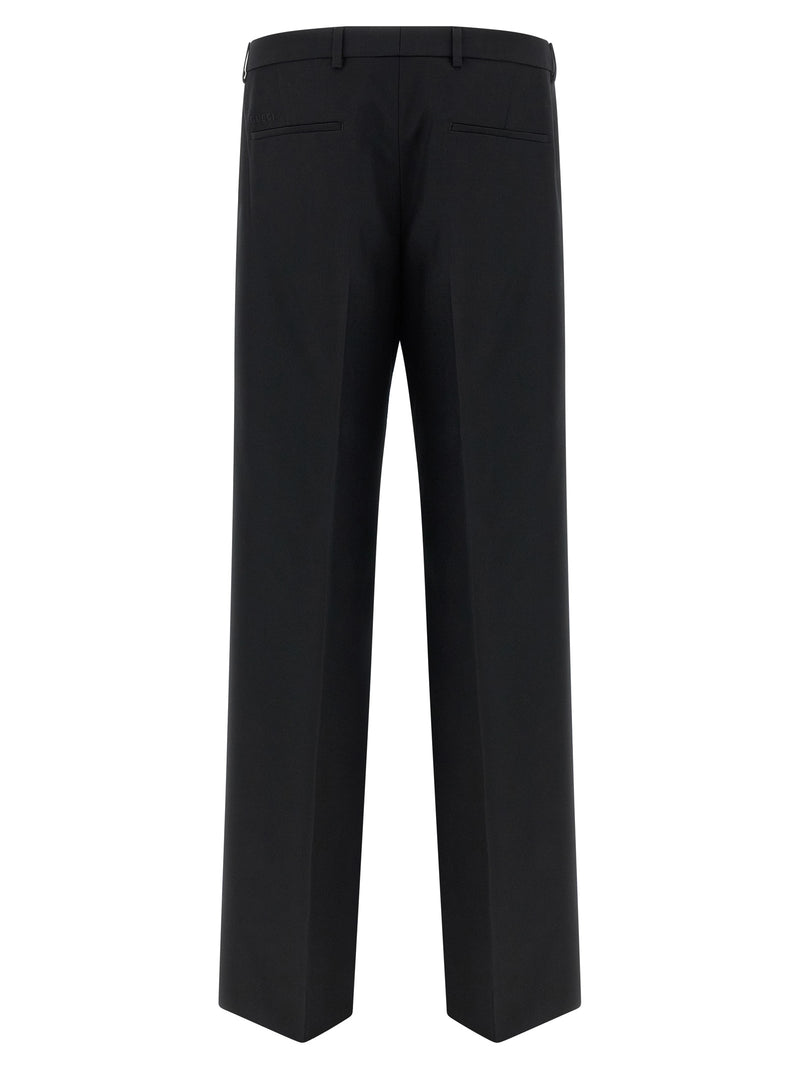 Gucci Black Polyester Dress Pants