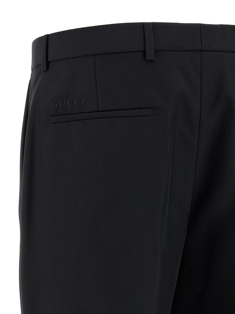 Gucci Black Polyester Dress Pants