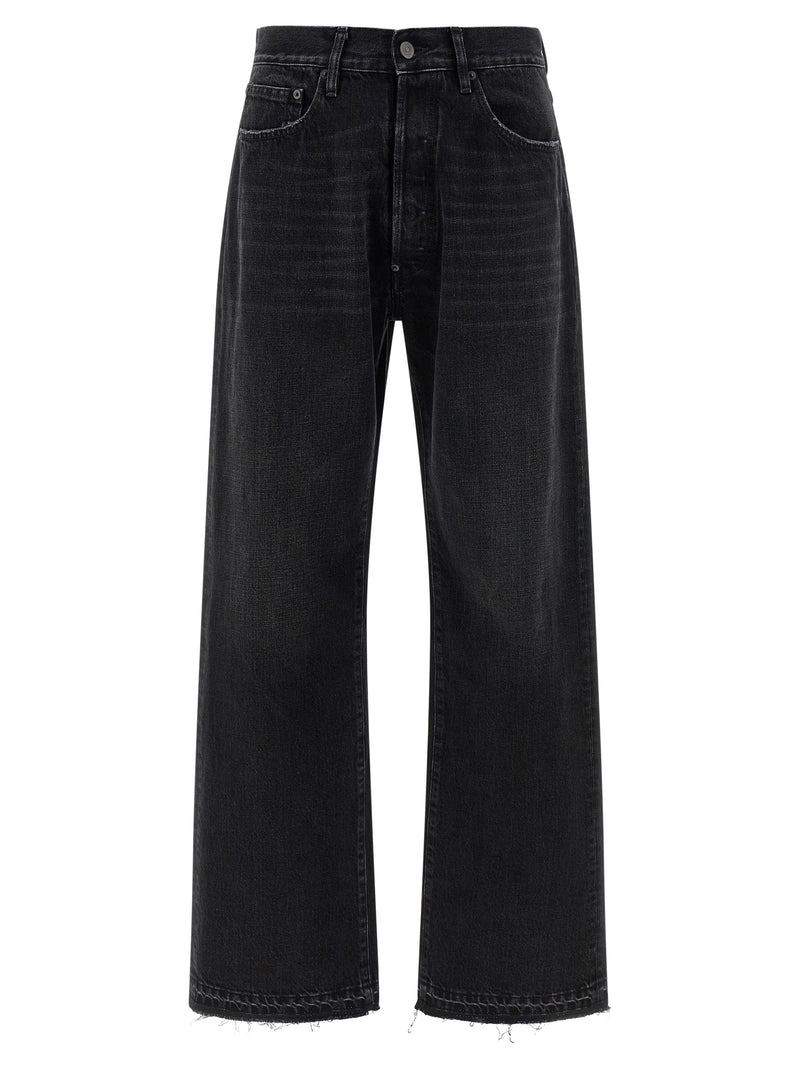 Maison Margiela Black Cotton Straight-Leg Jeans
