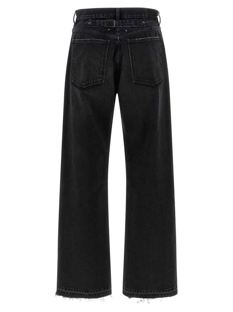 Maison Margiela Black Cotton Straight-Leg Jeans