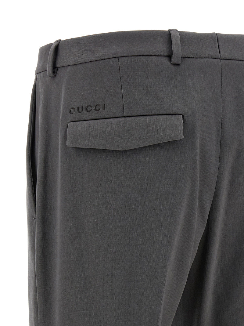 Gucci Gray Wool Dress Pants