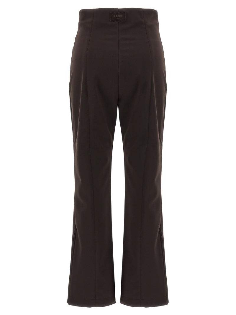 Fendi Brown Polyamide Athletic Pants