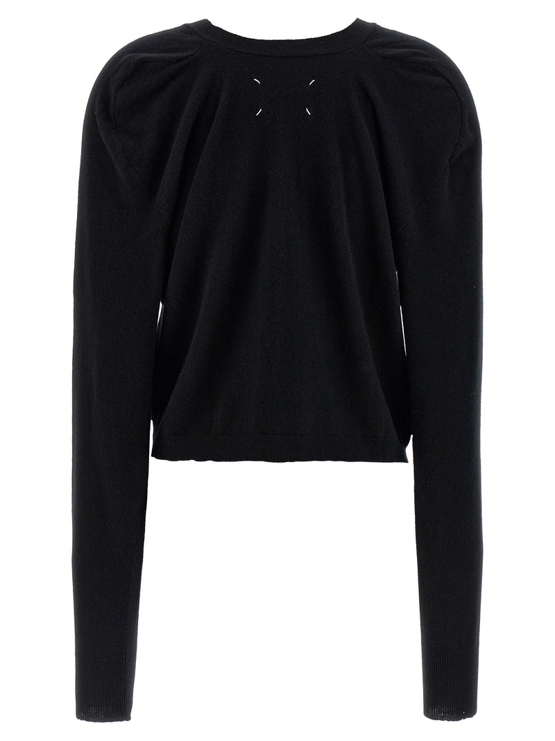 Maison Margiela Black Wool Cardigan