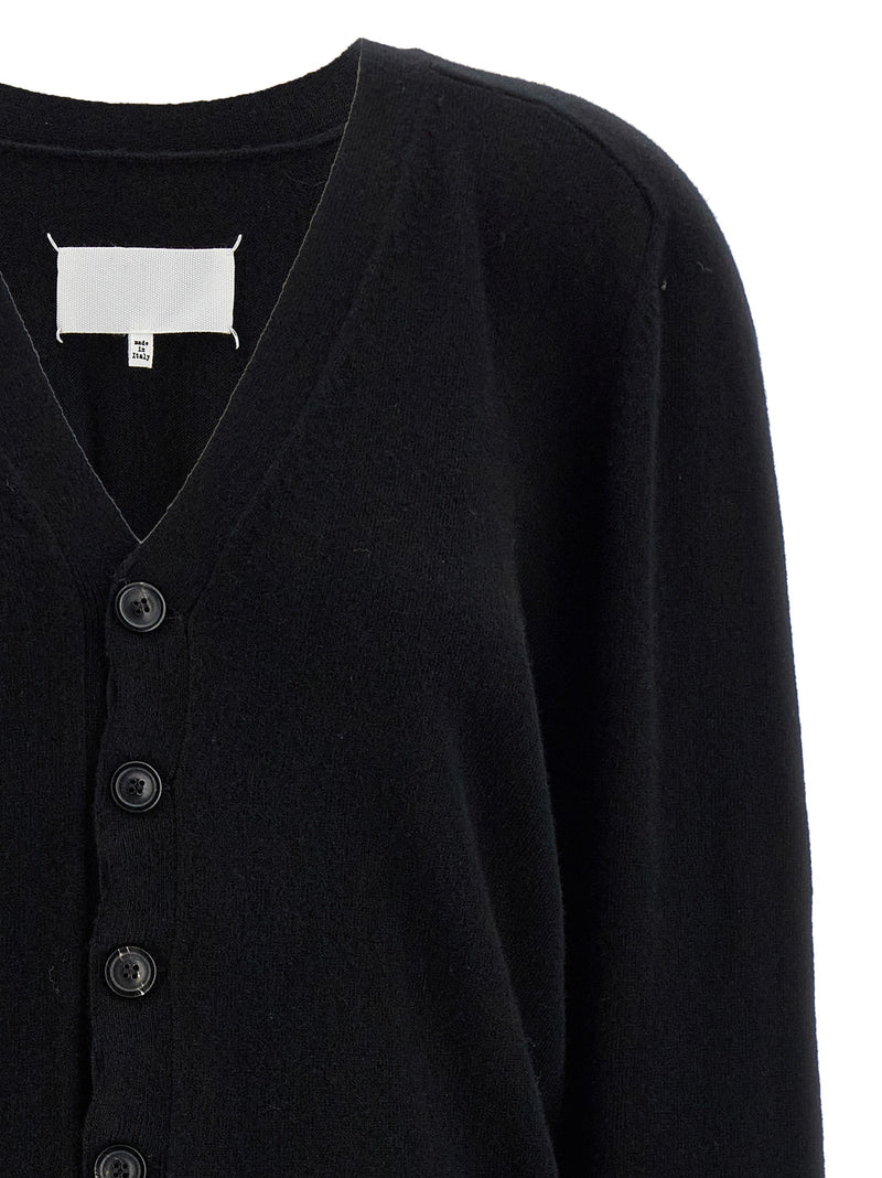 Maison Margiela Black Wool Cardigan