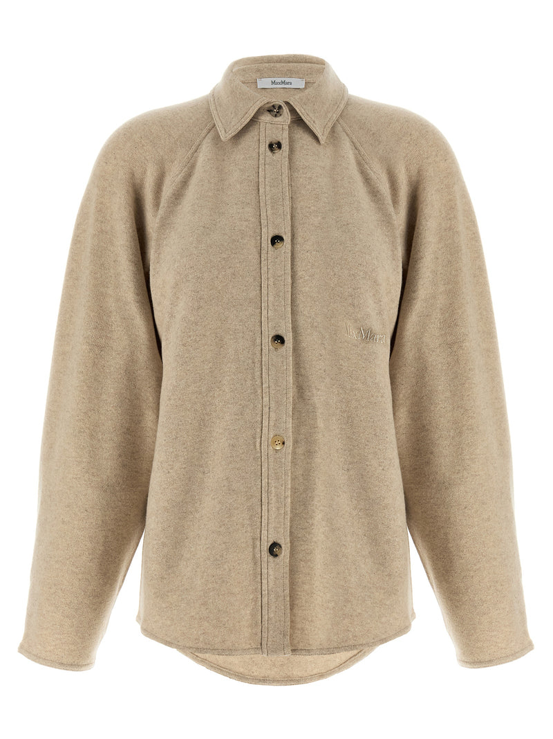 Max Mara Beige Cashmere Blouse