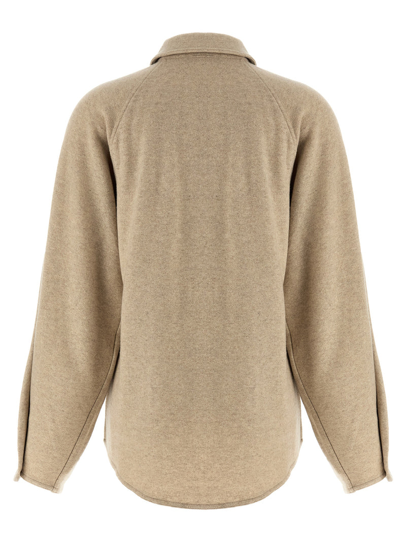 Max Mara Beige Cashmere Blouse