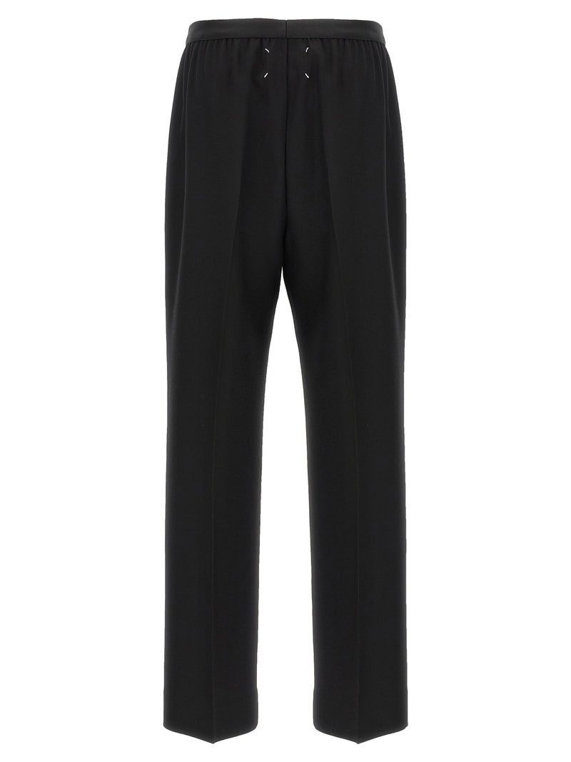 Maison Margiela Black Virgin Wool Casual Pants