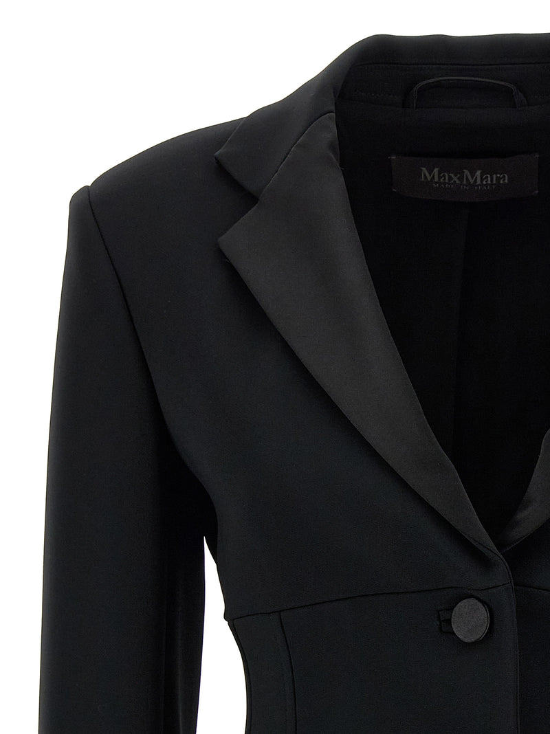 Max Mara Black Viscose Blazer
