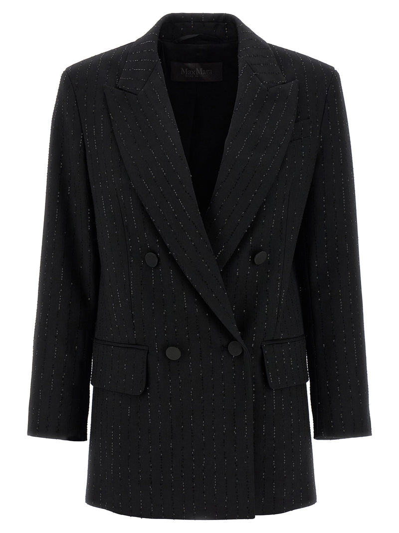 Max Mara Black Virgin Wool Blazer