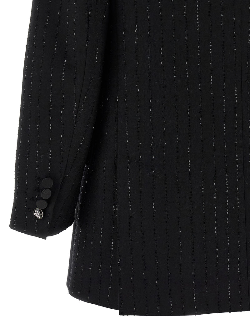 Max Mara Black Virgin Wool Blazer