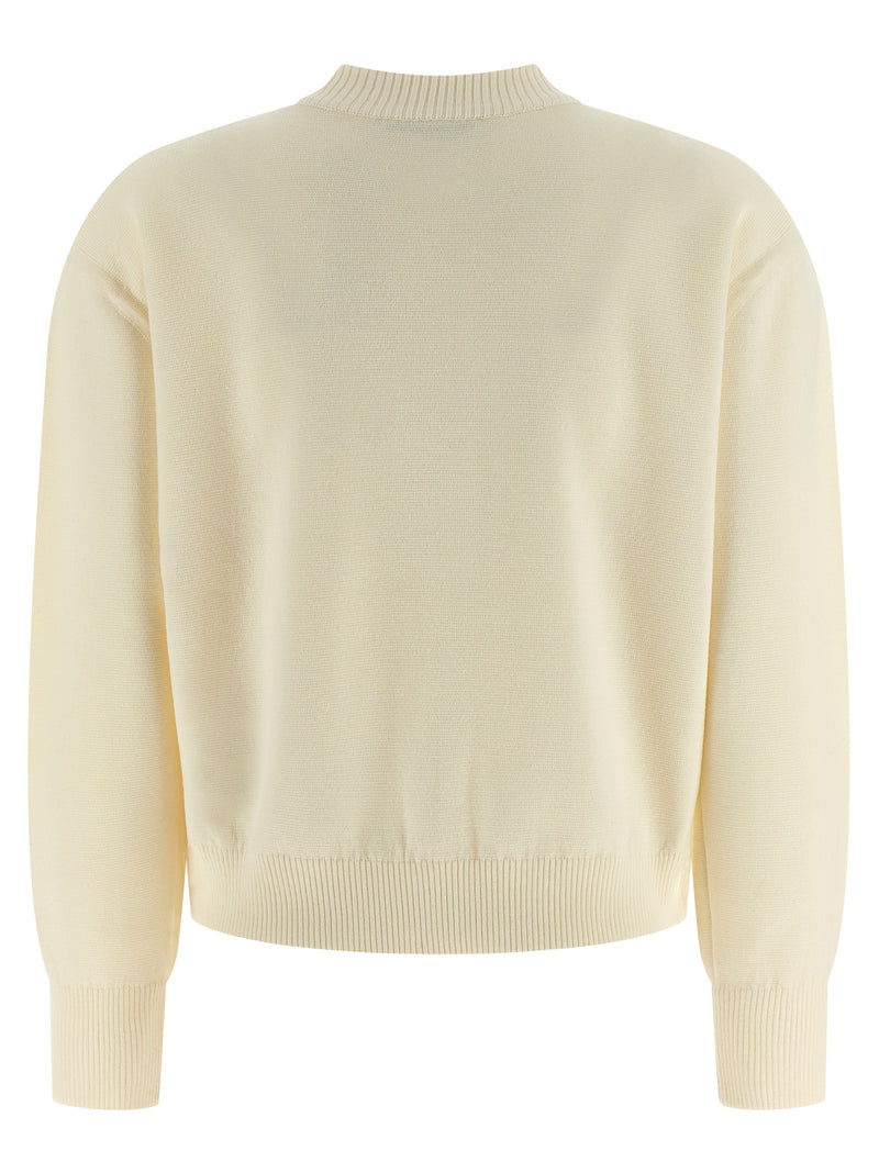 Max Mara White Virgin Wool Cardigan