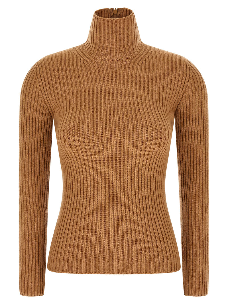 Max Mara Beige Wool Cardigan