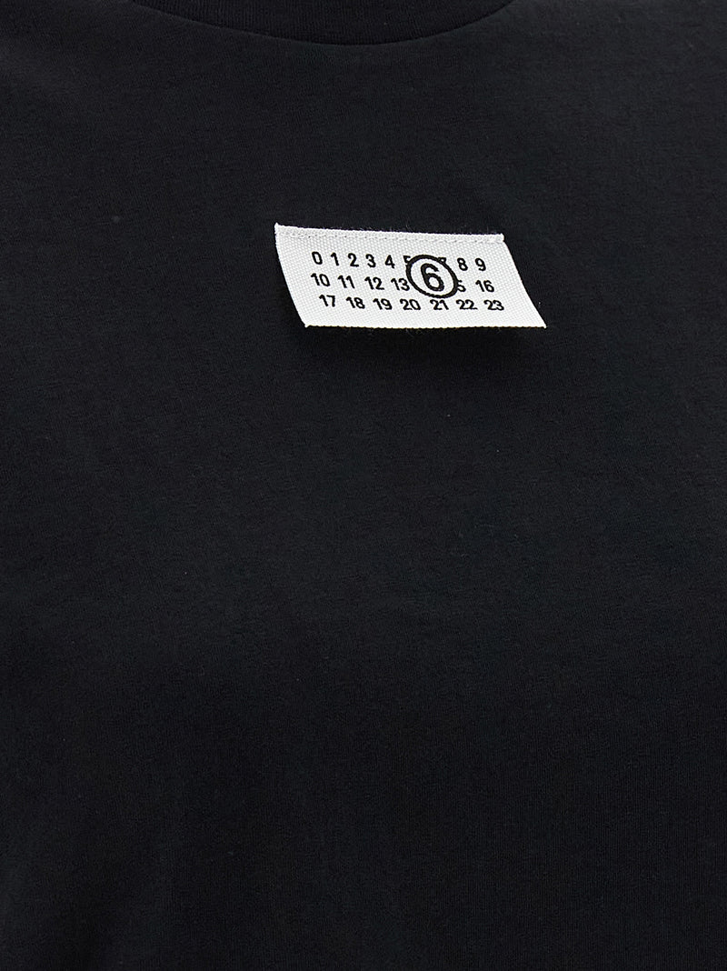MM6 Maison Margiela Black Cotton T-Shirt
