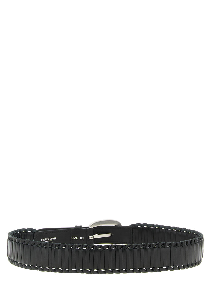 Golden Goose Black Cowhide Regular Belt