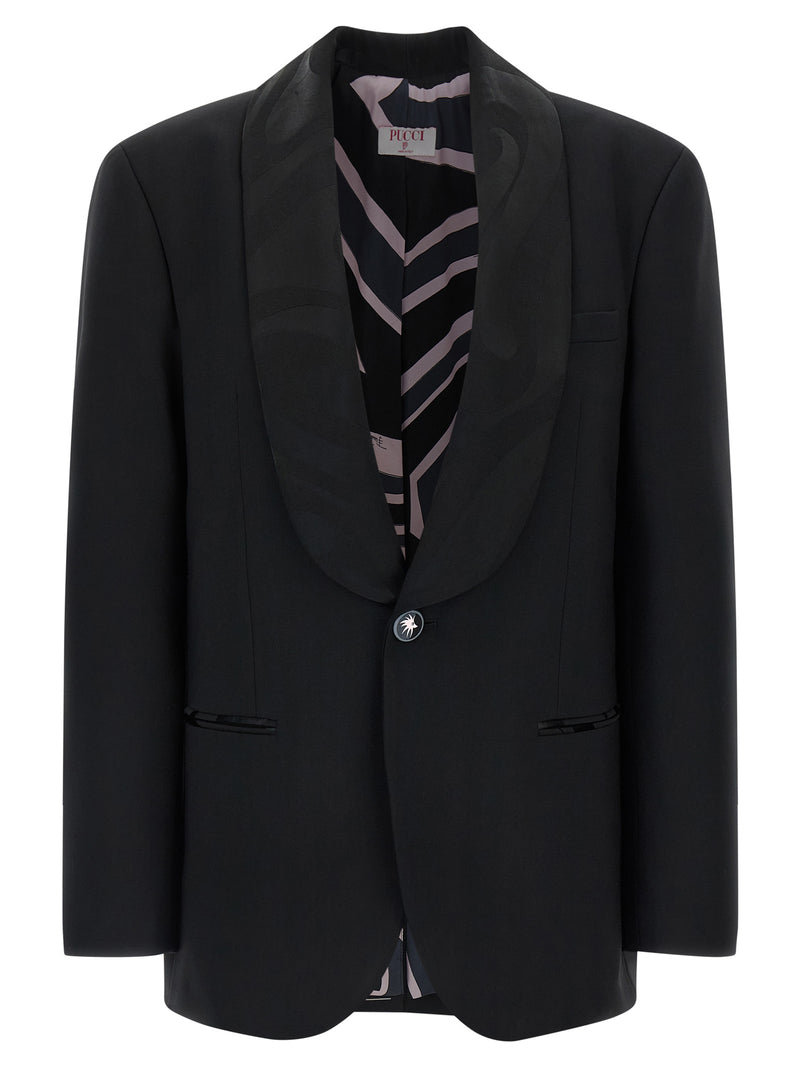 Emilio Pucci Black Virgin Wool Blazer