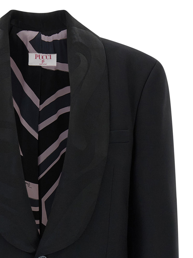 Emilio Pucci Black Virgin Wool Blazer