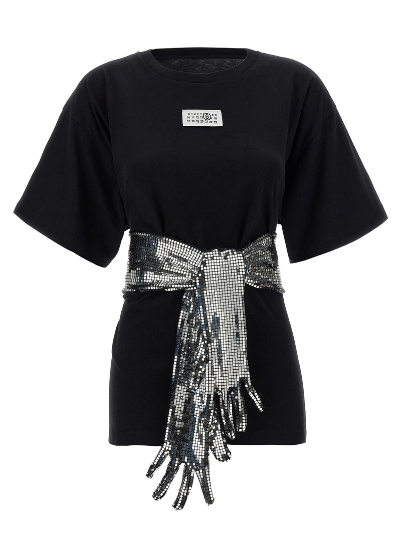 MM6 Maison Margiela Black Cotton T-Shirt