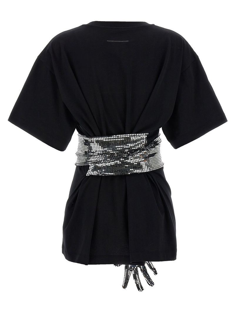 MM6 Maison Margiela Black Cotton T-Shirt