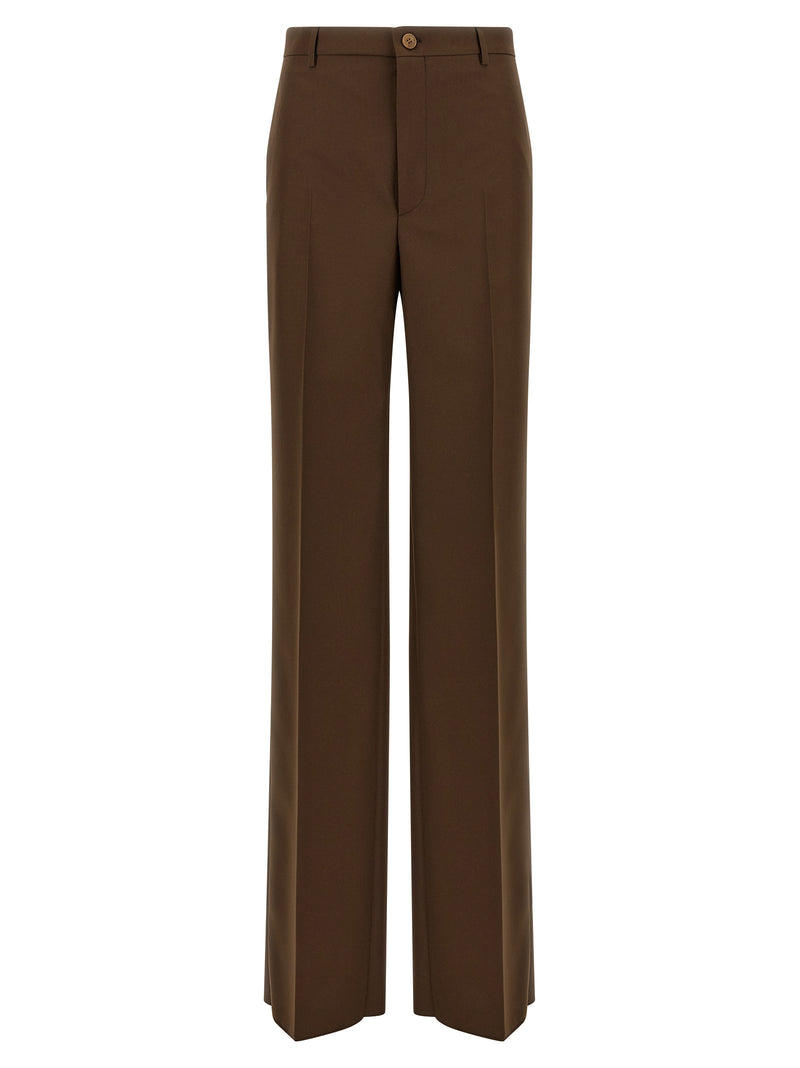 Gucci Brown Polyester Dress Pants