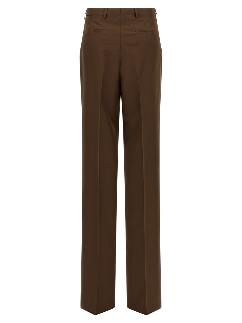 Gucci Brown Polyester Dress Pants