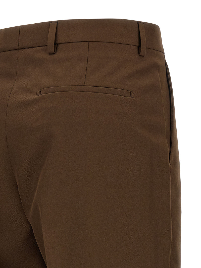 Gucci Brown Polyester Dress Pants