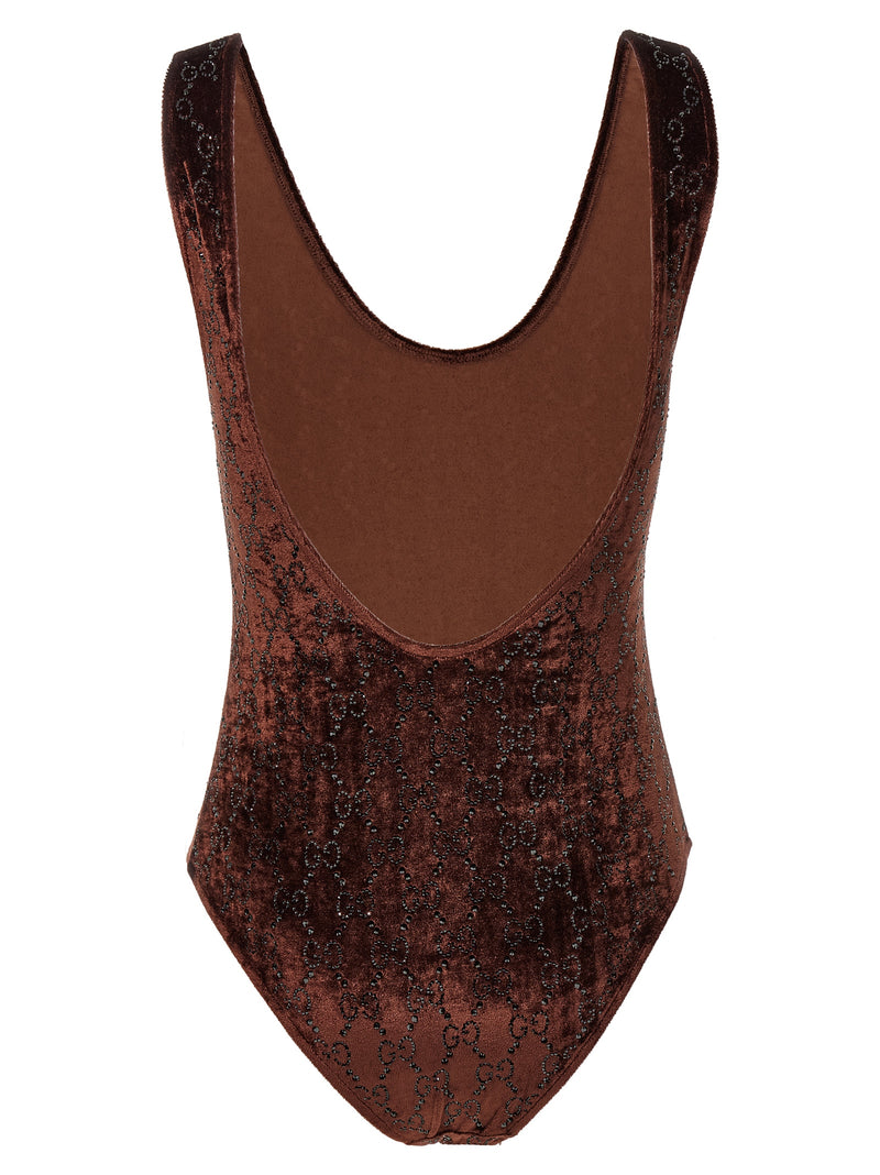 Gucci Brown Polyamide Bodysuit