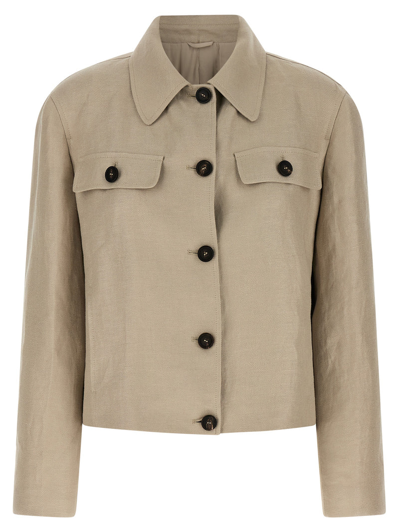 Brunello Cucinelli Beige Linen Blazer