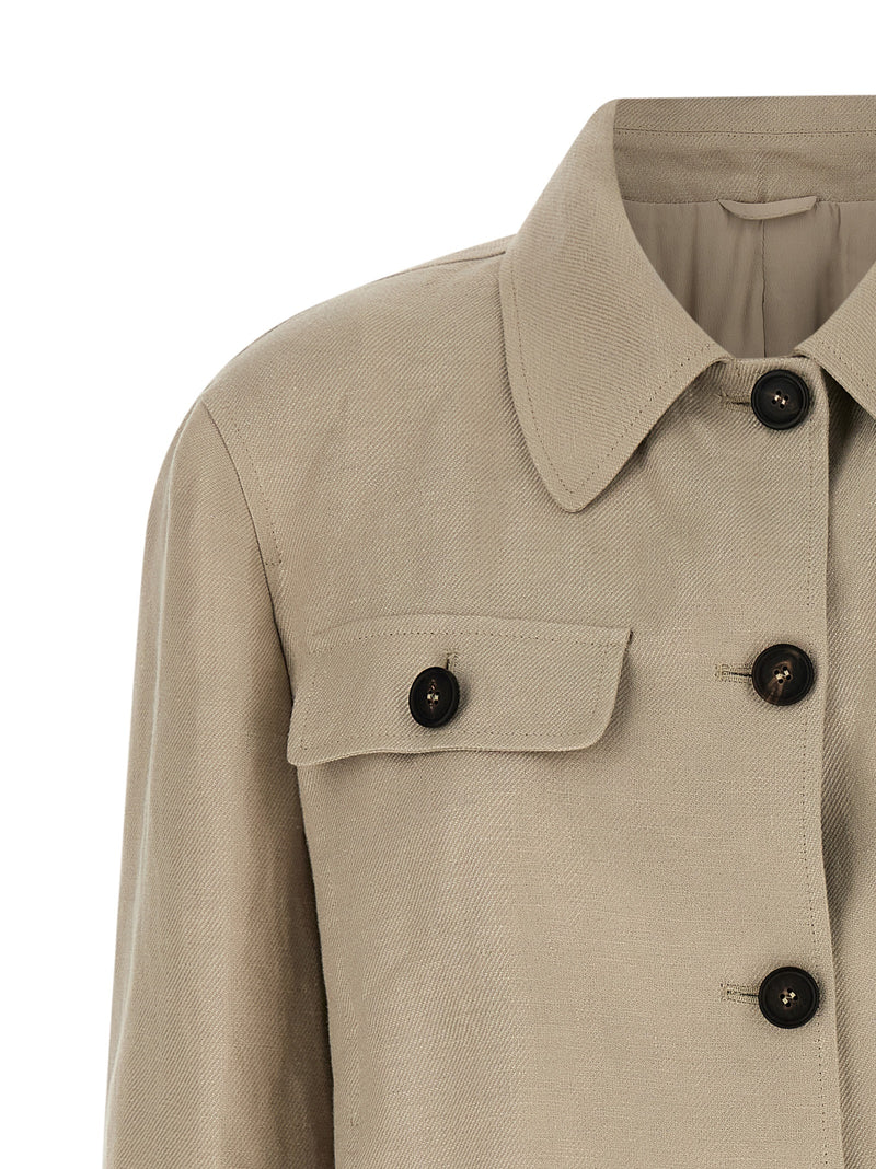 Brunello Cucinelli Beige Linen Blazer