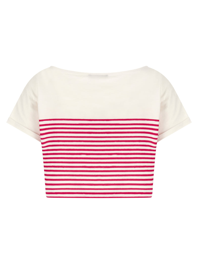 Balmain Fuchsia Cotton T-Shirt