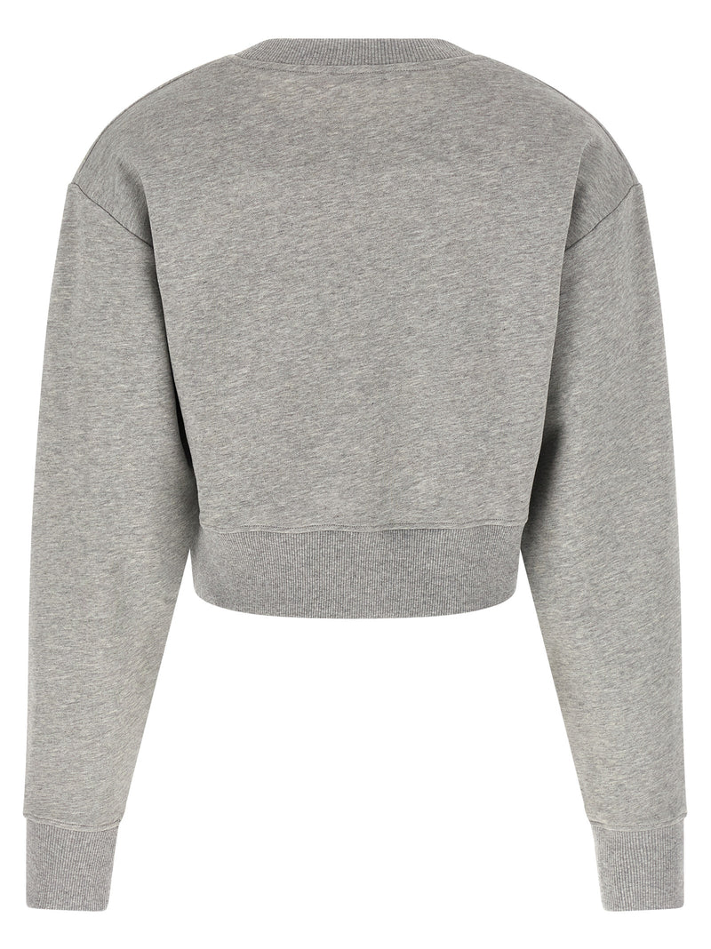 Balmain Gray Cotton Sweatshirt