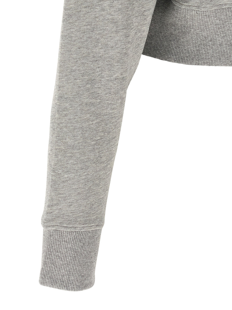 Balmain Gray Cotton Sweatshirt
