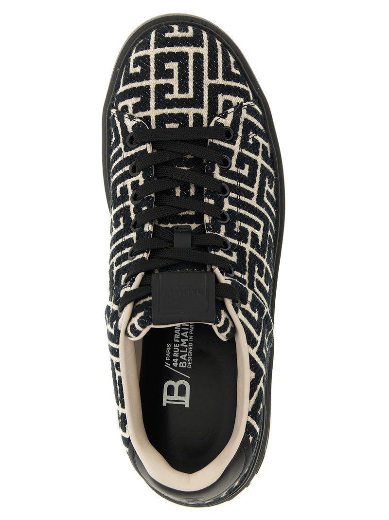 Balmain Black Cotton Sneakers