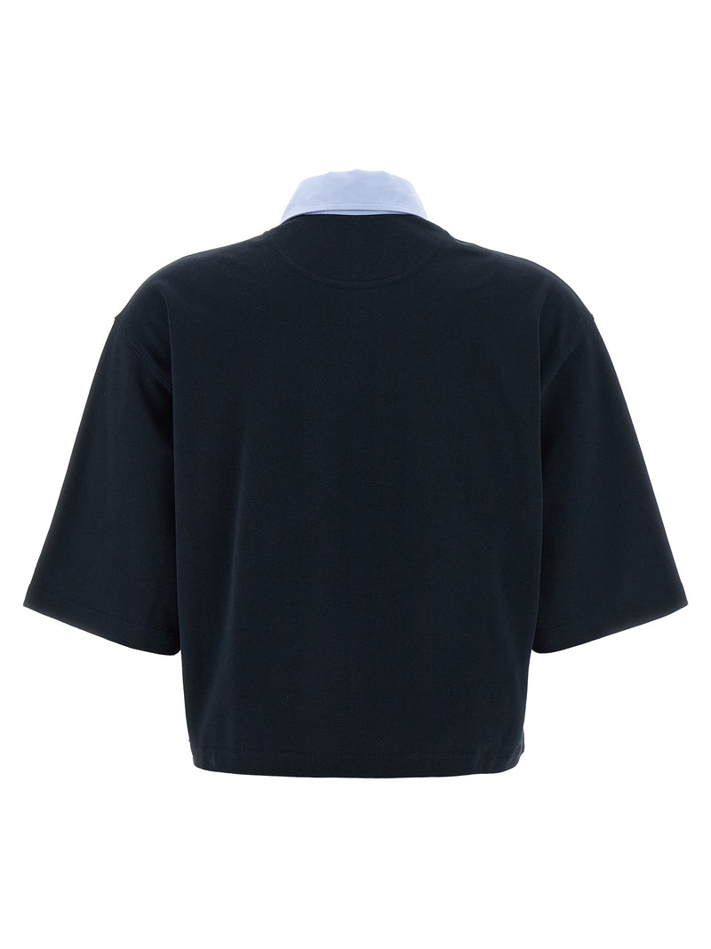 Stella McCartney Blue Cotton Polo Shirt