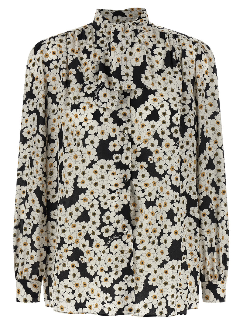 Valentino Garavani Bicolor Silk Blouse