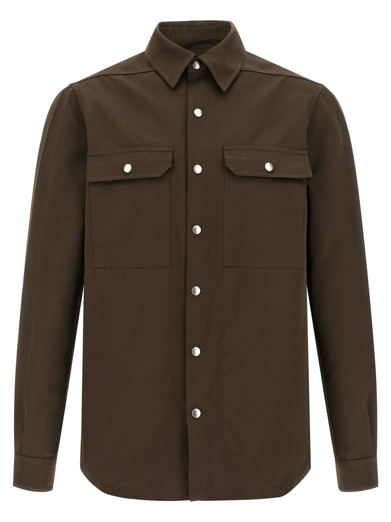Rick Owens Brown Polyester Blouse