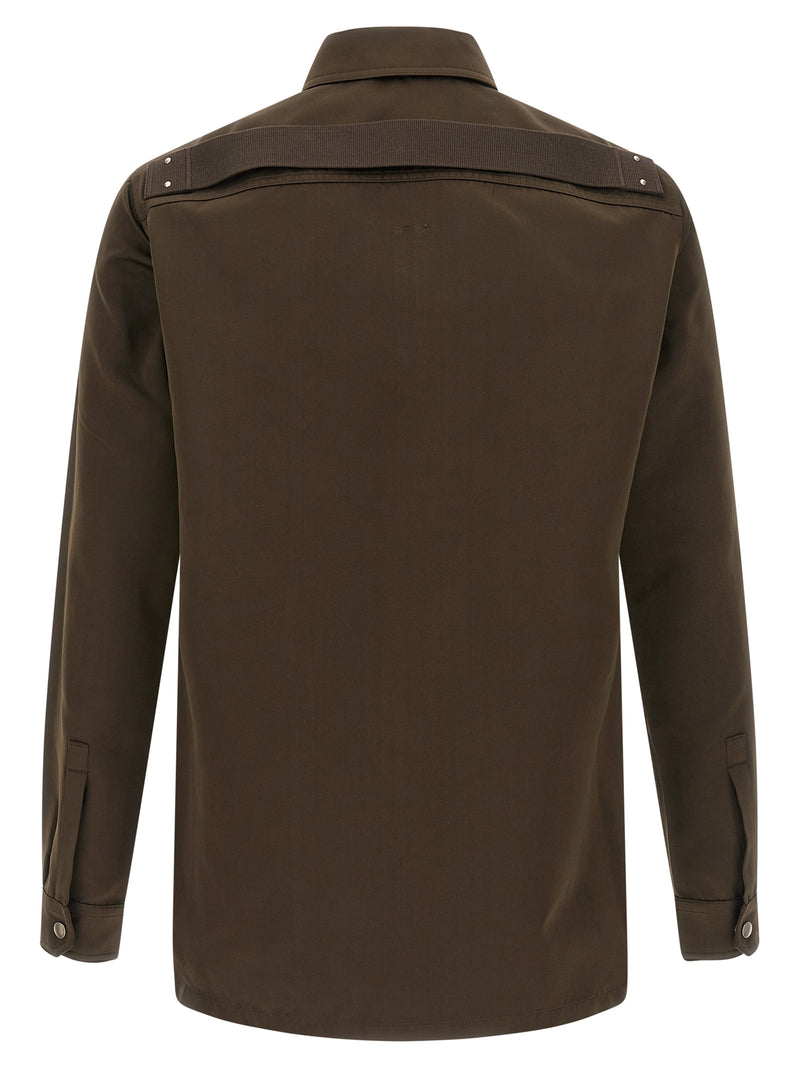 Rick Owens Brown Polyester Blouse