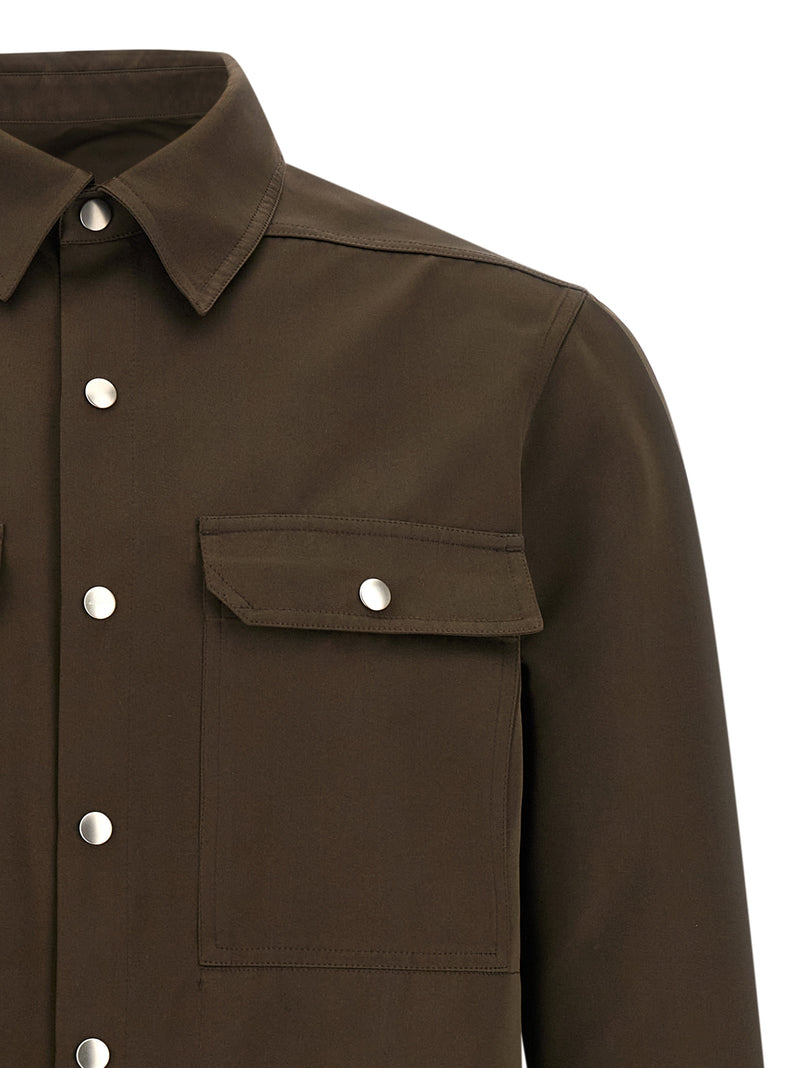 Rick Owens Brown Polyester Blouse