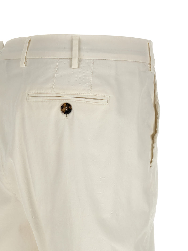 Brunello Cucinelli White Cotton Casual Pants