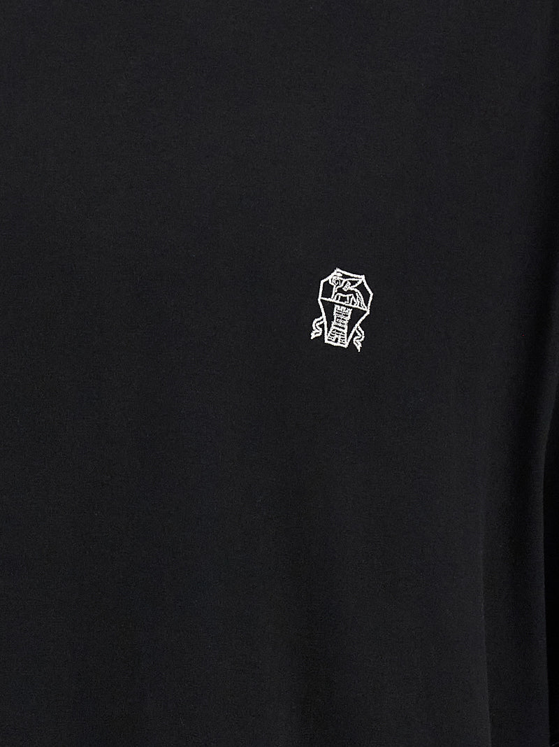 Brunello Cucinelli Black Cotton T-Shirt