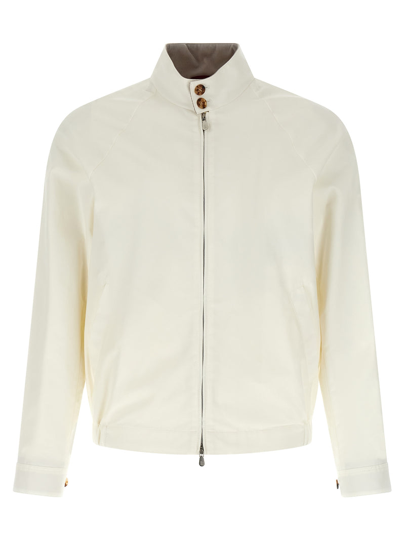 Brunello Cucinelli White Cotton Full-Length Jacket