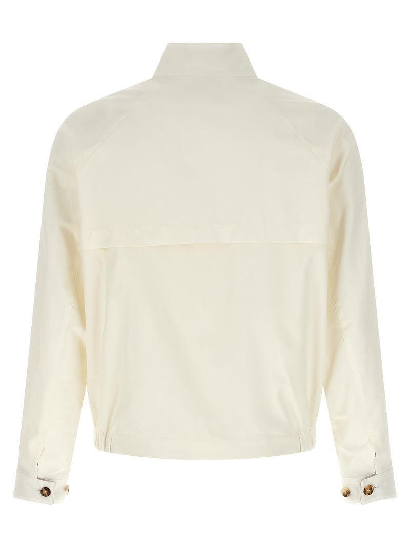 Brunello Cucinelli White Cotton Full-Length Jacket