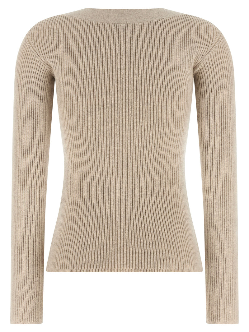 Max Mara Beige Wool Cardigan