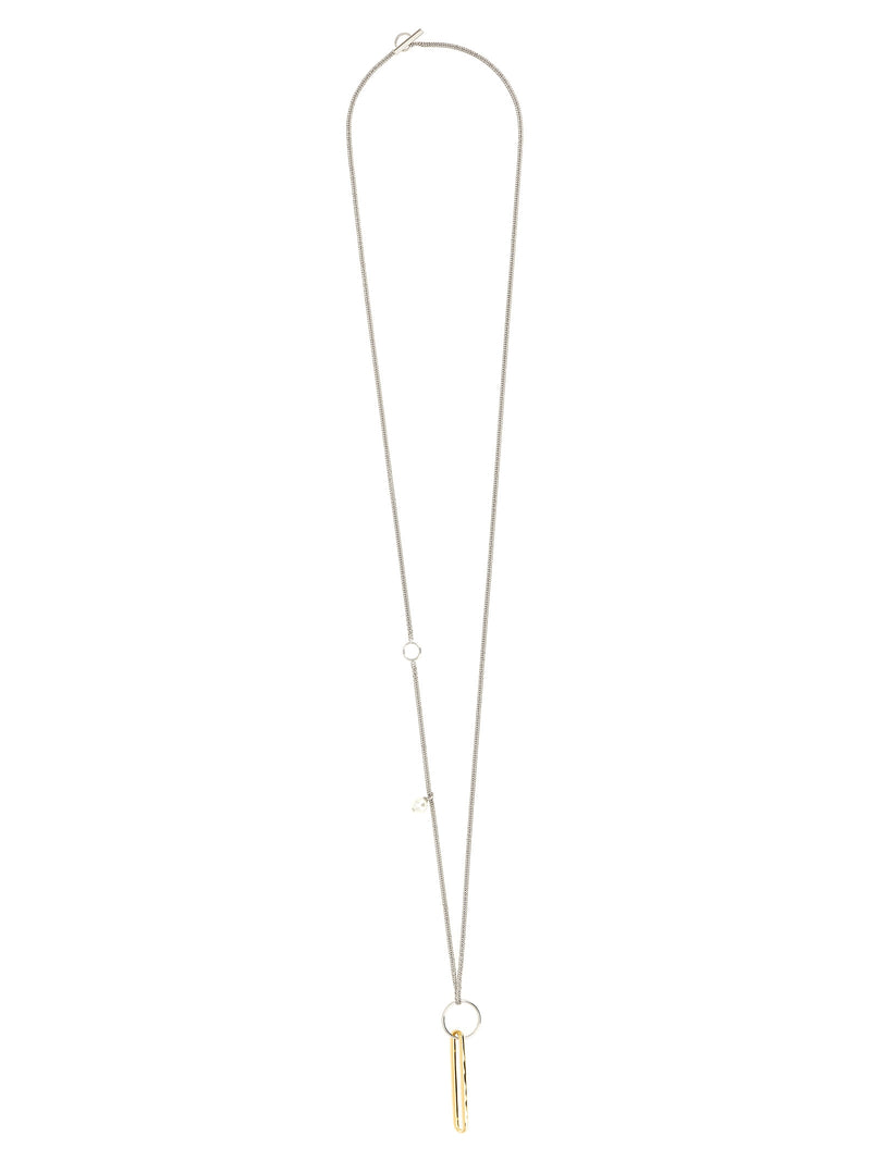 Jil Sander Gold Brass Necklace