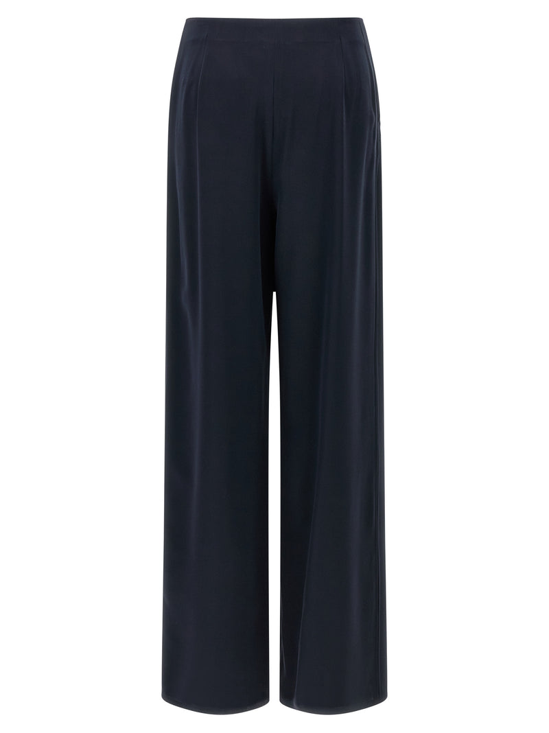 Max Mara Blue Silk Casual Pants
