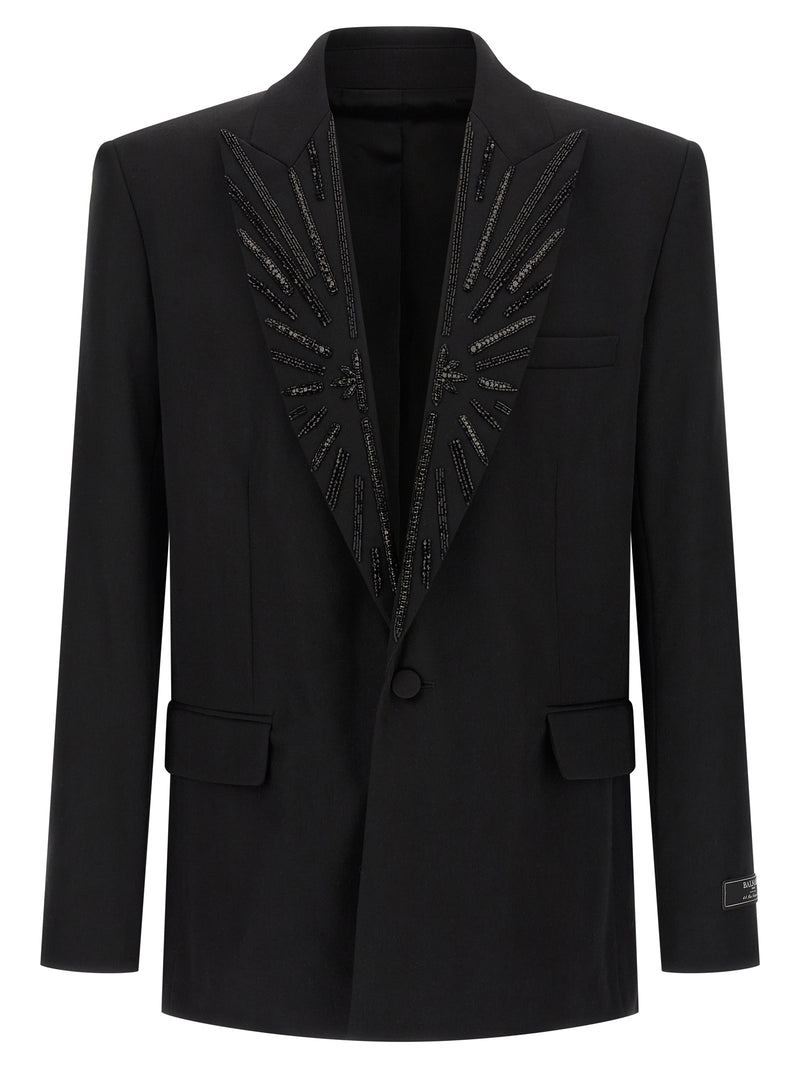 Balmain Black Virgin Wool Blazer
