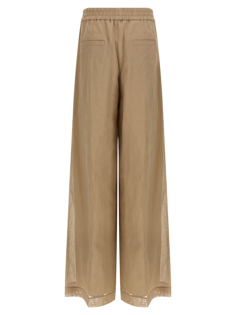 Brunello Cucinelli Beige Cotton Casual Pants