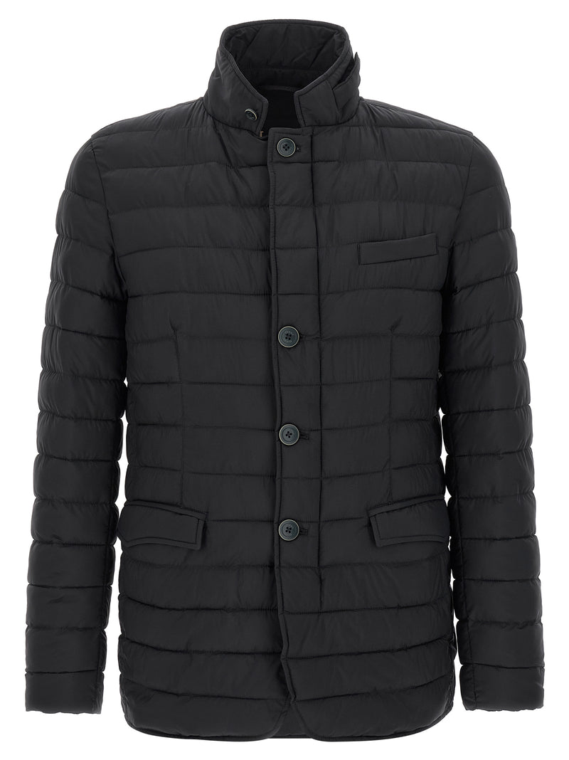 Herno Blue Polyamide Full-Length Jacket