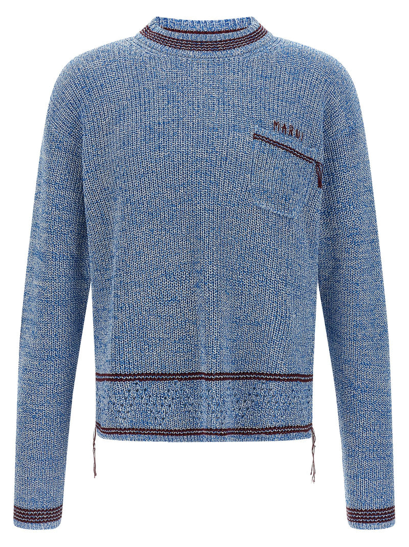 Marni Blue Cotton Cardigan